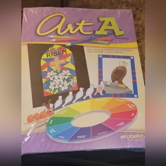 Abeka Art A Third Edition - Kids Art Book with Purple Cover - Picture 1 of 1